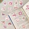 50/100PCS Pink Christmas Sticker Claus Stickers DIY Laptop Phone Harajuku Paintings Personalized Skateboard Festival Decals