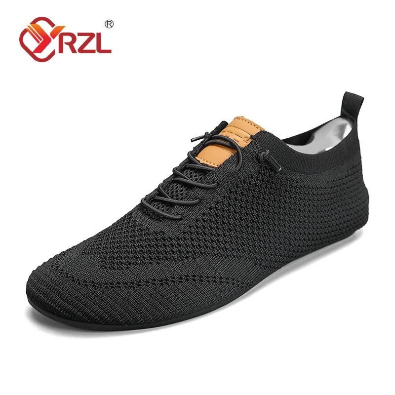 YRZL Mesh Loafers Men Driving Moccasins Thin Bottom Flats Walking Shoes Breathable Non Slip Casual Loafers Summer Mens Shoes