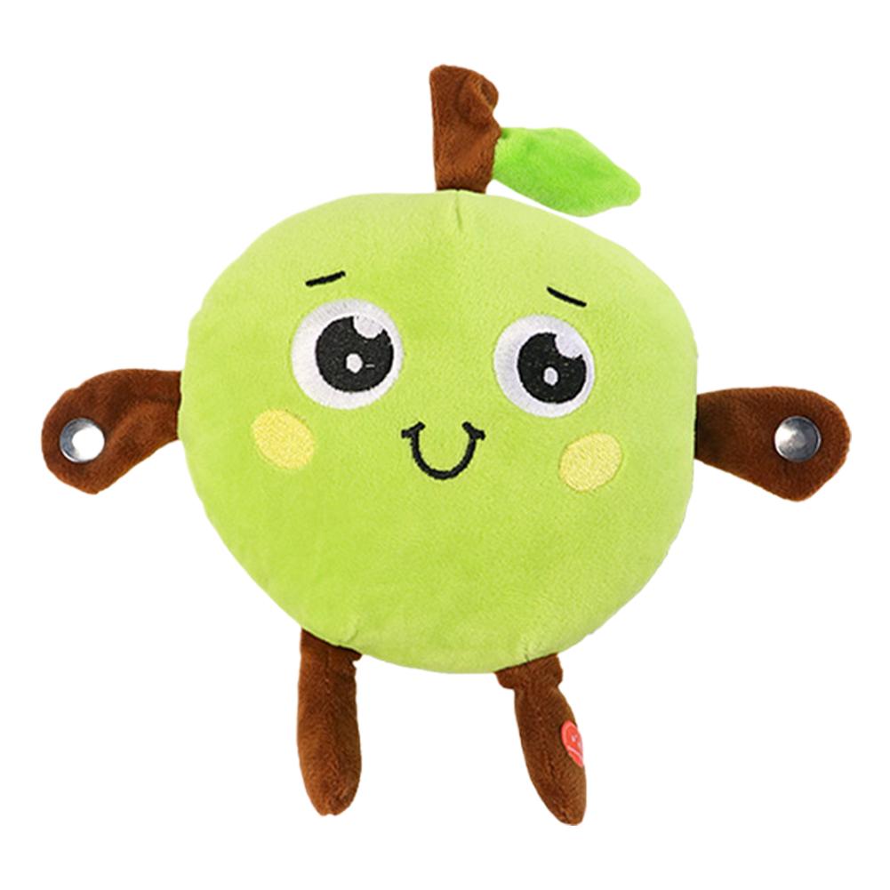 23cm Interactive Musical Fruit Plush Toys Cute Fruit Shapes With Pleasant Music Soft Stuffed Animal Toy Unique Creative Gift