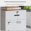 Office Mobile Filing Cabinet with Lock, Wheels, and Drawers