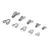 24pairs Metal Stealth Hook Buttons Coat Buckle Invisible Dark Buckle Clothing Hidden Hook Button For Garment Sewing Accessories