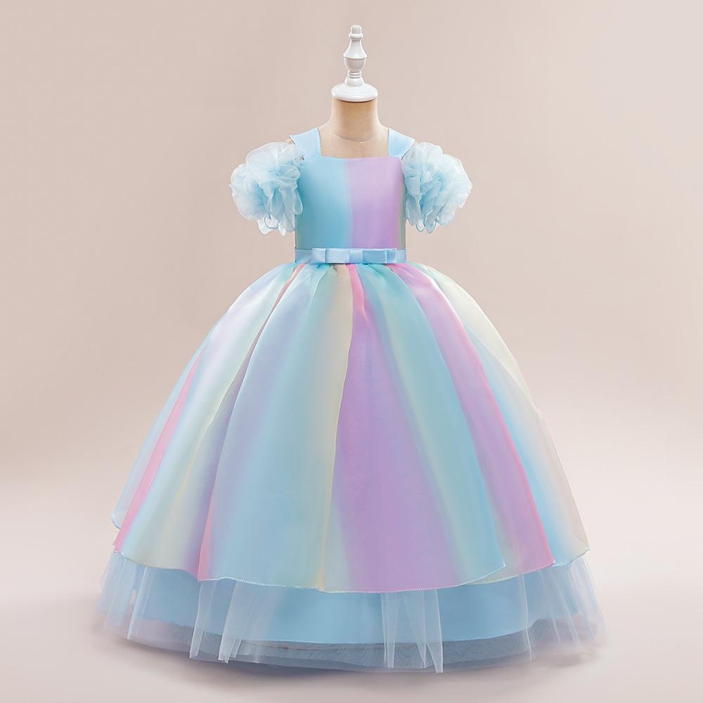 8-12 Years Girls Dress Autumn And Winter New Baby Children Dress Halloween Princess Dress Girls Wedding Party Dress Flower Girl Tutu Skirt