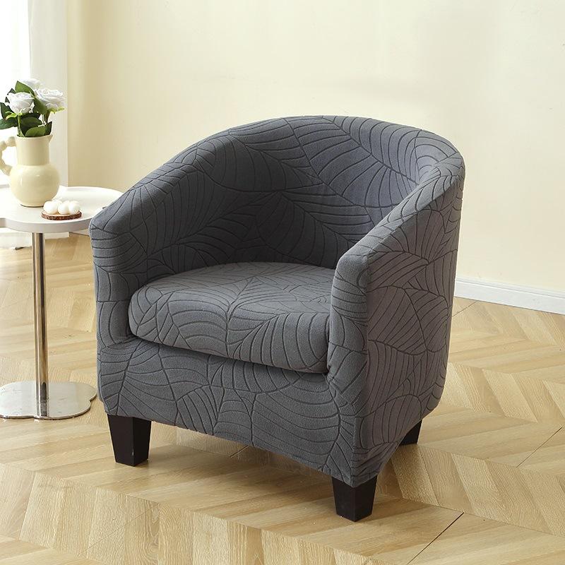 

Thickened Leaves Double-layer Semi-circular Sofa Cover Club Single Sofa Cover Home Slip-resistant Sofa Dust Towel Cover 66*41*58cm темно-серого