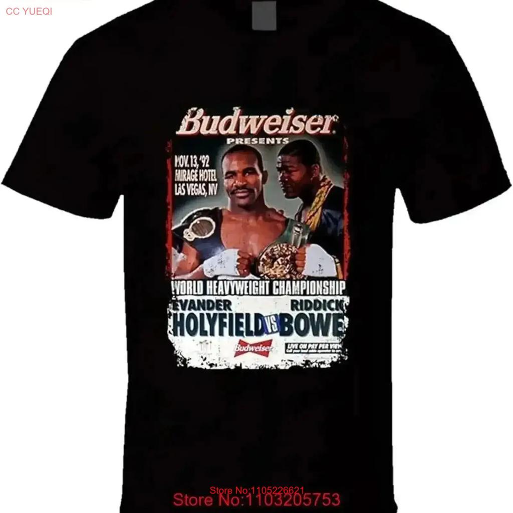 Evander Holyfield Riddick Bowe Unisexs Boxing T Shirt S 4xl Vintage Breathable Casual Fashion Graphic Stylish Vintage