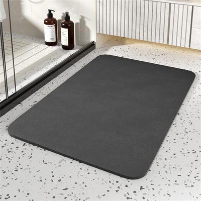 Tappetino da Bagno in Diatomee ad Asciugatura Rapida Tappeto Antiscivolo in PU per Pavimento 60x40CM Tappetino da Bagno