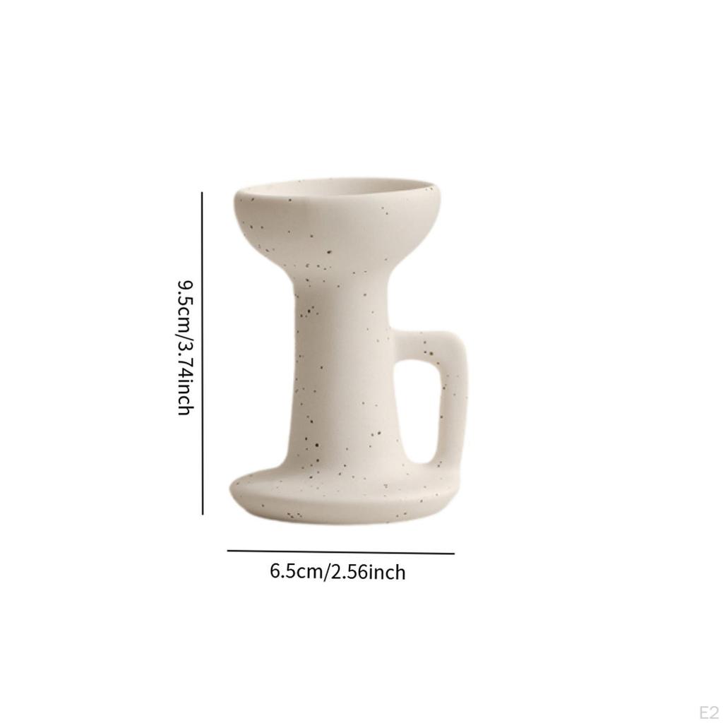 Ceramic Candle Holder Candlestick Desktop Ornament Table Centerpiece Tealight for Home