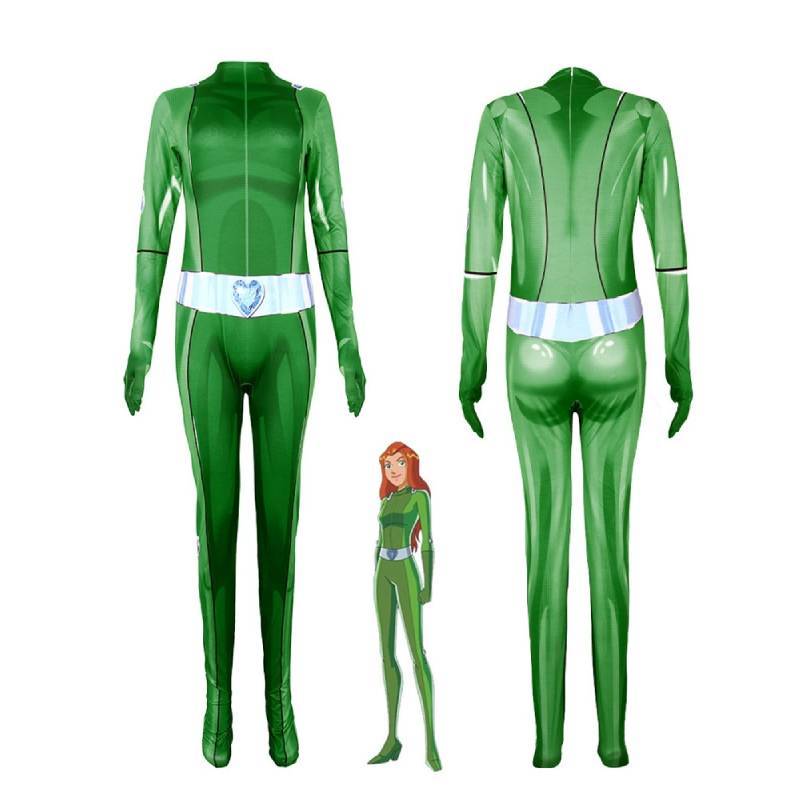 Totally Spies Cosplay Costume For Women Girls With Milk Silk Fabric For Halloween Stage Performance