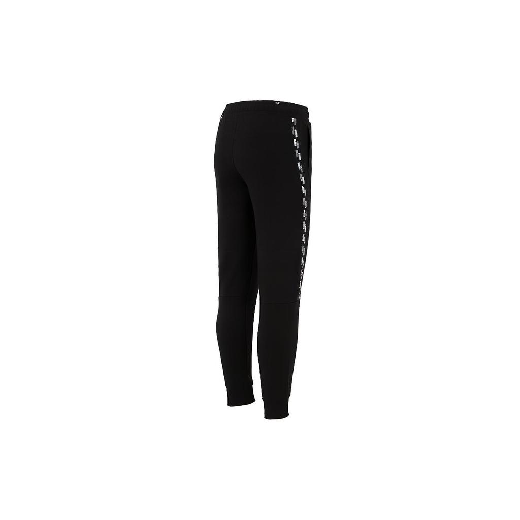 PUMA Power Tape Knitted Sweatpants Men's Black Moderate Cuffed Pants 846543-01