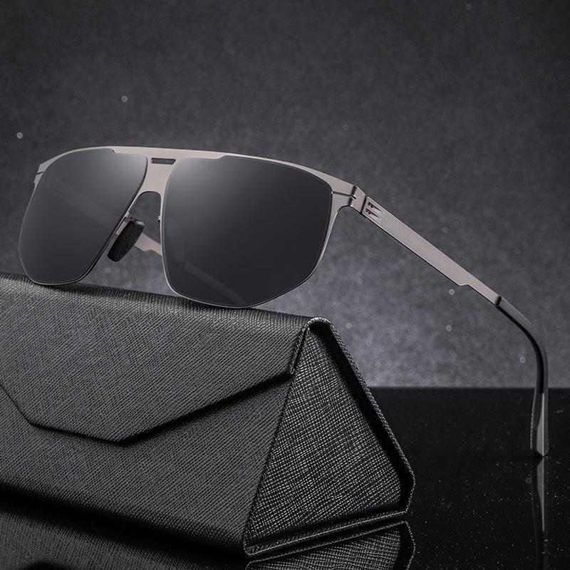 Men's Ultralight UV400 Frog Eye Polarized Sunglasses - High-End Nylon for Driving