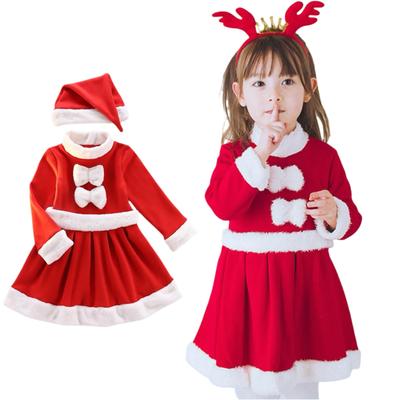 MiniAya Santa Cosplay Kids Christmas Santa Claus Cute and Includes Headband and Perfect for Costume Costume School Cultural Stage and As a Gift Size
