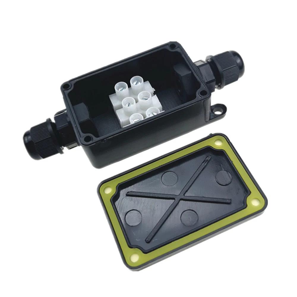 1 Pcs 2 Way IP66 Outdoor Waterproof Cable Connector Junction Box With Terminal 450V