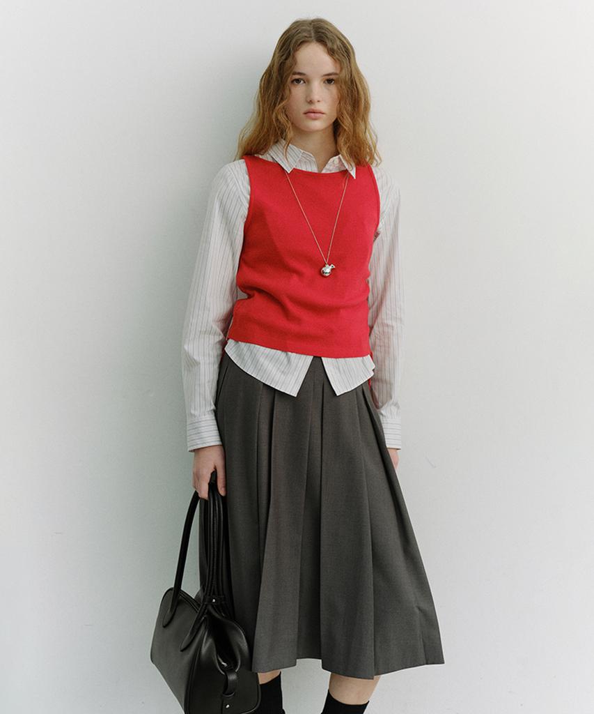 Deonseuteu Layering Knit Top_Udsw6A202_Red