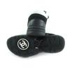 Ausgezeichnete CHANEL Sneaker Schwarz Weiß Leder Damen 37 G38299 Gebraucht