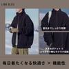 [blauer Link] Herren Fleece Boa Jacke, Herbst/Winter Oberbekleidung, Reißverschluss, Stehkragen, Warm, Oversized, Lässig, Stilvoll (Größe L, Schwarz)