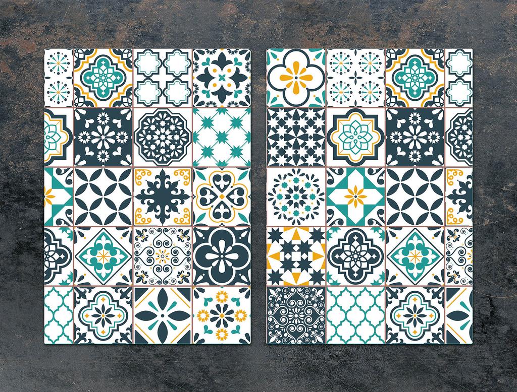 SZKLANA PŁYTA OCHRONNA DO KUCHNI 2x35x52 MOZAIKA