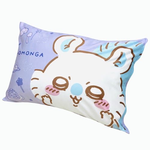 MORIPiLO Chiikawa Flying Squirrel Pillowcase (Smooth and Melting To the Touch) 43x63cm, Suitable for Both Parents and Children, Washable, Cute Plush P