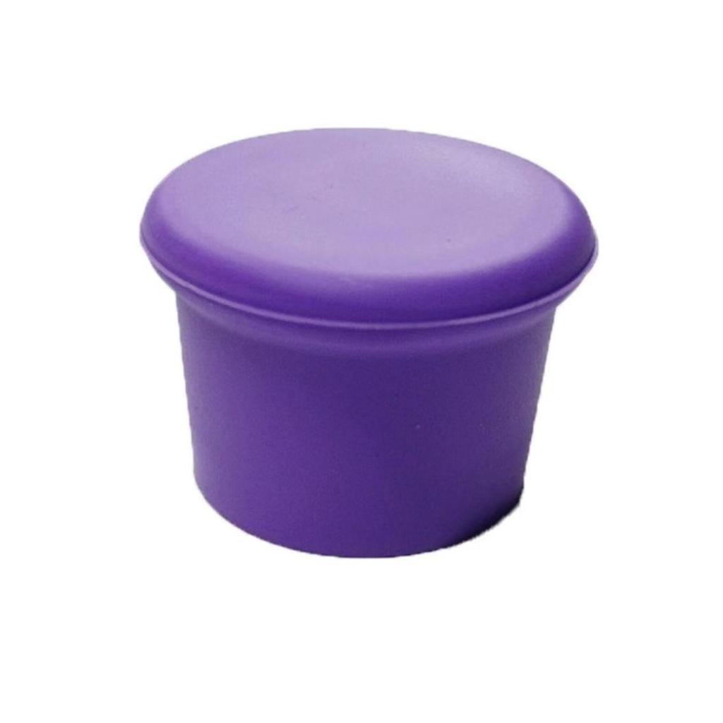 Customizable Silicone Wine Bottle Stopper - Red, Round Cap & Seal