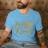 Couple Matching Tshirt His Queen Her King Golden Crown Print Streetwear Women Men Vintage Valentines Day Gifts Lovers Tshirts