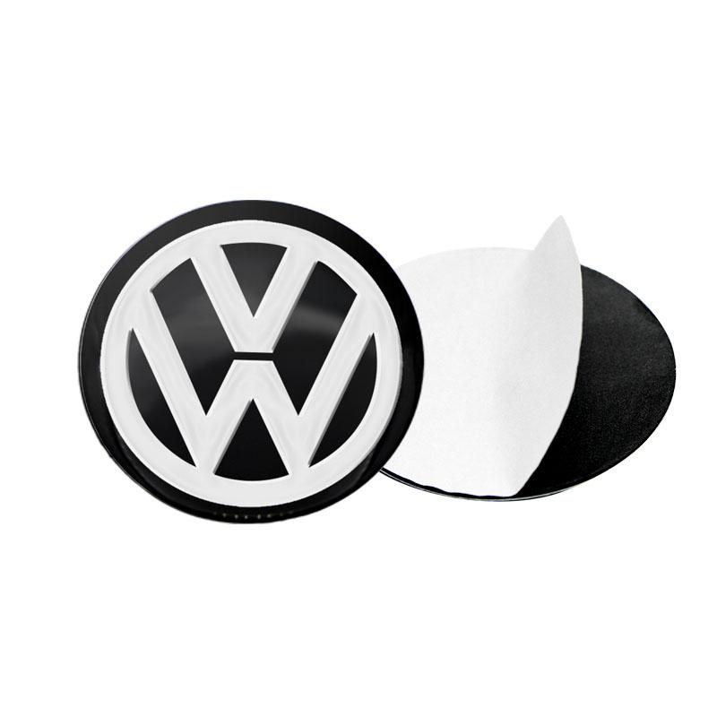 4 Pezzi 56mm Adesivi Ruote Auto Tappo Centrale Mozzo Emblema Auto Badge Decalcomania Per Volkswagen GTI R-Line R Polo T5 Golf Passat Scirocco