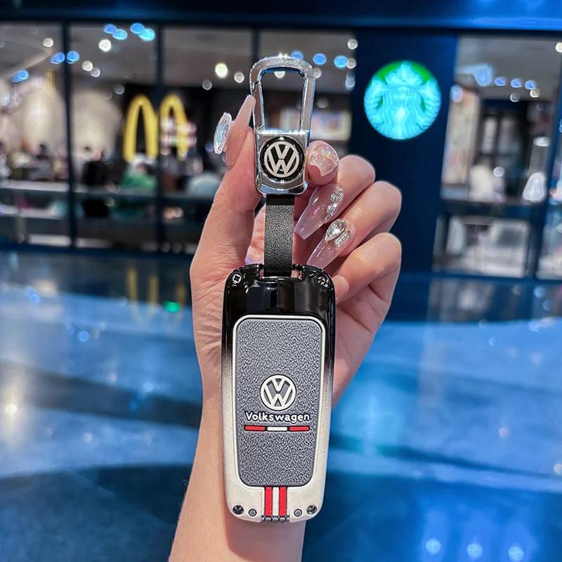 Valve Stems Caps For VOLKSWAGEN VW Car Key Case Cover Holder Shell For Volkswagen VW CC Passat B6 B7 Passat 3C CC Maogotan R36 BSZ6