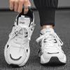 New Men's Casual Shoes Feature A Breathable Mesh Upper and A Thick Sole Making Them Fashionable and Versatile for Casual Wear