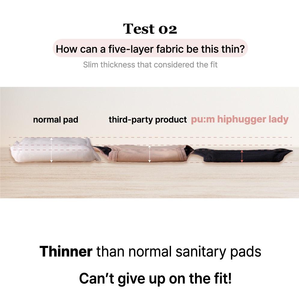 [Remuse] pum Hiphugger Lady, bragas urinarias para incontinencia a prueba de fugas, ropa interior urinaria suave y transpirable transpirable para mujer