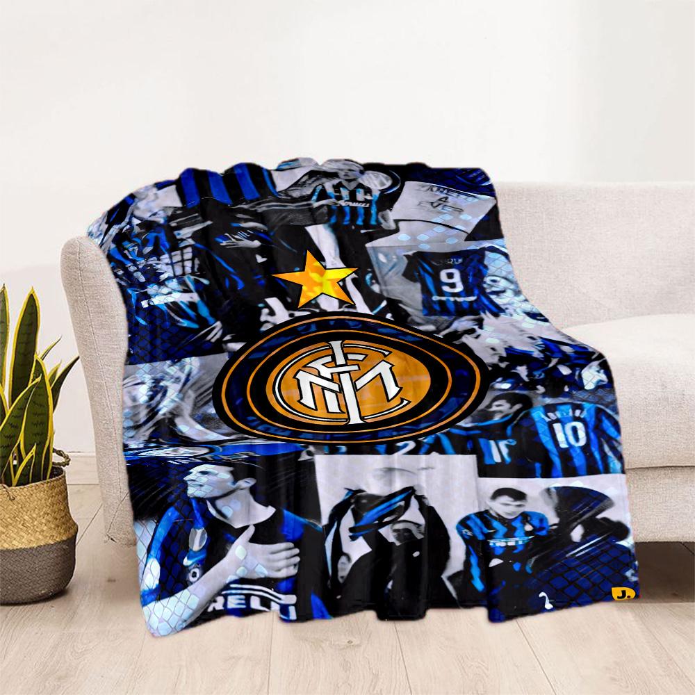 Inter Milan Blanket Durable Comfort Suitable For Bedding Chair Bed Four Seasons Multipurpose Warmthful Decor Perfect Gift For Relatives And Friends