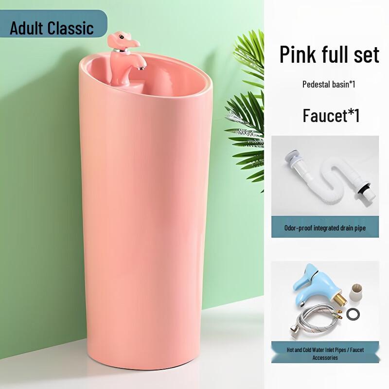 Yixi Integrated Ceramic Pedestal Sink