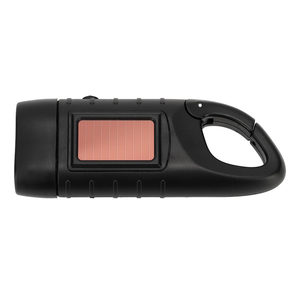 Hand Crank Solar Powered Flashlight Emergency Rechargeable LED Flashlight Self Powered Charging Torch Survival Gear
