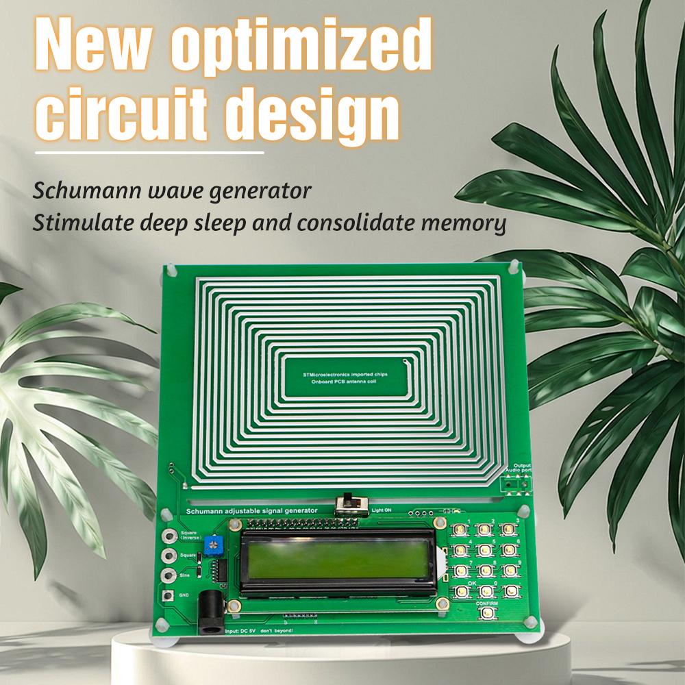Imported Chip Schumann Wave Generator-Adjustable Frequency 7.83Hz~30KHz Sleep Aid Relaxation Device