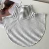 Women Muslim Modal Turtleneck Fake Collars Islamic Hijab Elastic Solid Color Mock Neck Cover Half Top Accessory