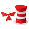 Party Stovepipe Hat Sequin Contrast Color Striped Top Hat Bow Tie Retro Cosplay Costume Women Men Headwear Stage Performance Birthday Party Favors