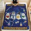 1 Pezzo Coperta in Flanella con Stampa Cartone Animato, Alta Qualità Confortevole per Tutte le Stagioni, Decorazione per la Casa, Calore e Comfort, Perfetta per Regalo di Natale Compleanno