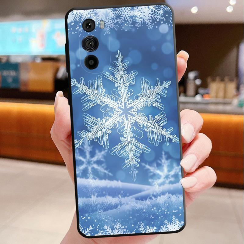 Phone Case For Motorola Edge 50 40 Pro 60 50 40 30 Ultra Neo Fusion Moto G85 G72 G53 G54 G84 G13 G32 Snow Winter