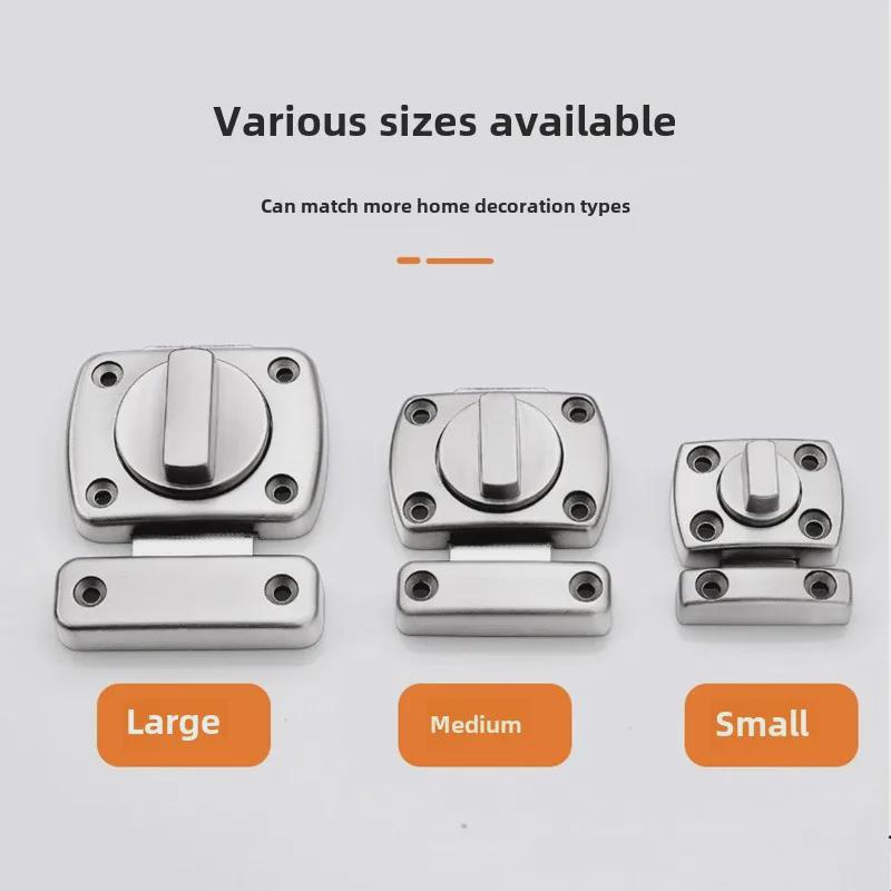 No-Drill Anti-Theft Door Latch Lock for Bathroom