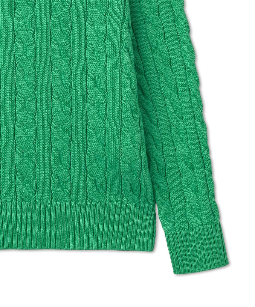 POLO RALPH LAUREN Cable Knit Cotton Sweater - Green