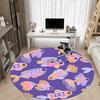 1pc Fish Pattern Office Round Rug, Non-slip, Soft and Durable Office Rug for Interior Decoration, Perfect for Office, Beautiful Decoration yy260323032