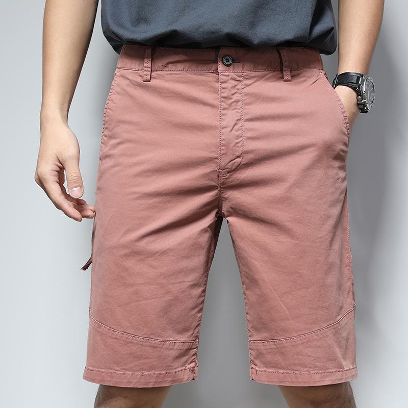 

Многофункциональные рабочие шорты для мужчин летом, шорты средней длины для лета, свободные и повседневные, цвета хаки, модная верхняя одежда, укороченные брюки 34 кирпич красный