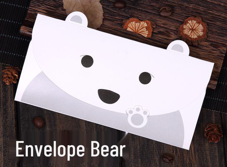 Adorable Animal Cartoon Greeting Card with Envelope - DIY Folding Thank You Card for Kids