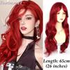 22 Zoll Seeblaue Farbe Synthetische Perücken Mittelscheitel Lang Natürlich Welliges Haar Perücke Für Frauen Cosplay Drag Queen Party Hitzebeständig