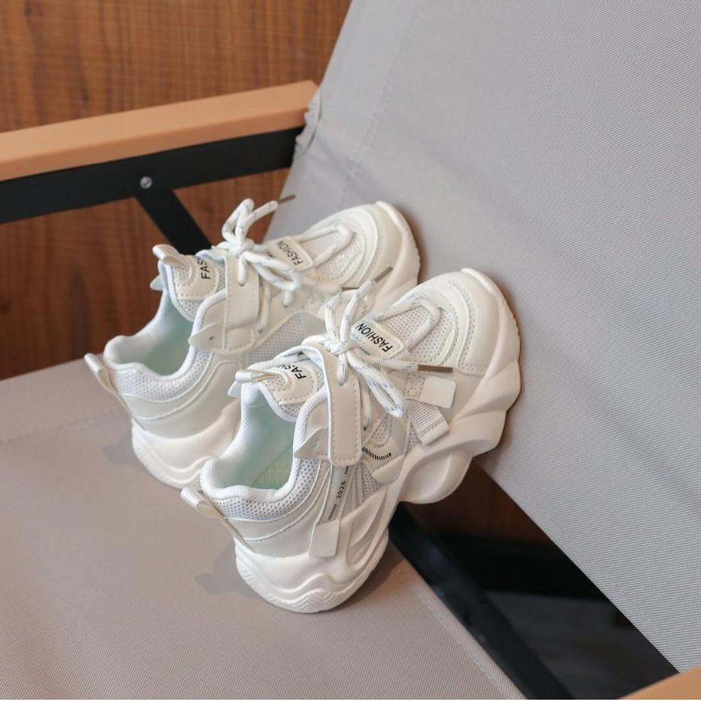 Kids' Versatile Mesh Sports Shoes - Soft Sole, Breathable, Lightweight for Spring & Autumn 2026