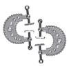 Adjustable Heavyweight Breast Clips Couple Sex Play SM Game With Belt Disc Shape Nipple Clamps