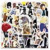 50 Sheets Death Note Anime Stickers: Yagami Light Decor for Suitcases, Notebooks, Phones