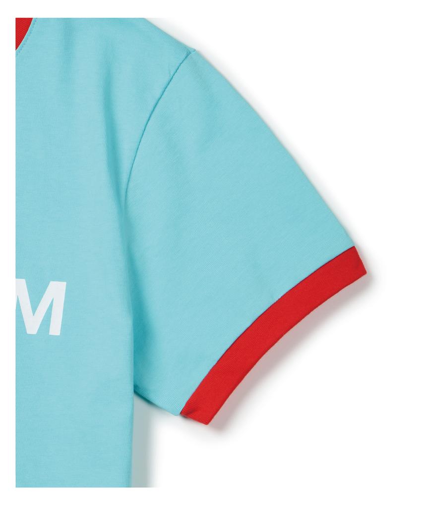 Pideupaipeo Sound Typo Ringer T-Shirt Blue