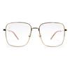 Gucci optical glasses [Available Prescriptions] Love Parade GG Logo Modern Plain Square Gold F glasses case (random size and color) + glasses cloth