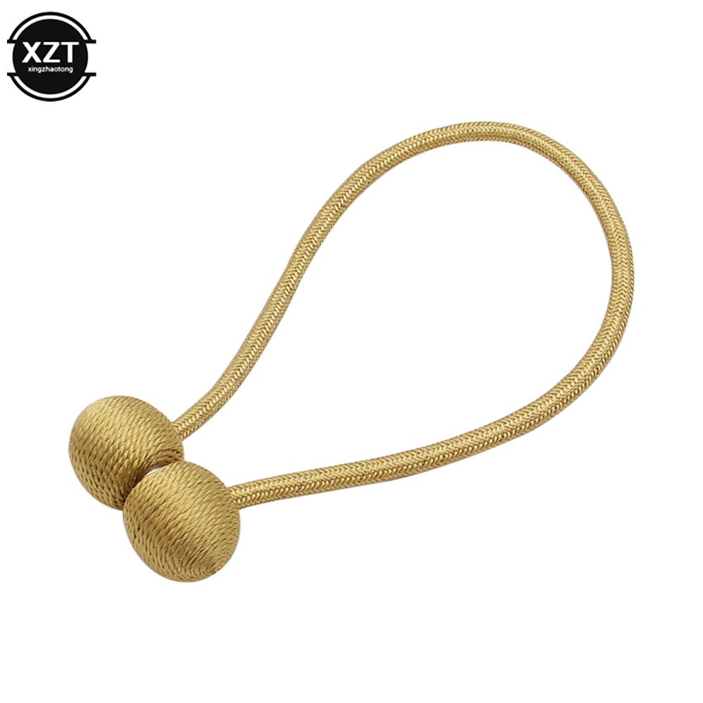 1Pc Pearl Curtain Magnetic Ball Tie Rope Backs Holdbacks Buckle Clips Accessory Rods Accessoires Hook Holder Home Decorations