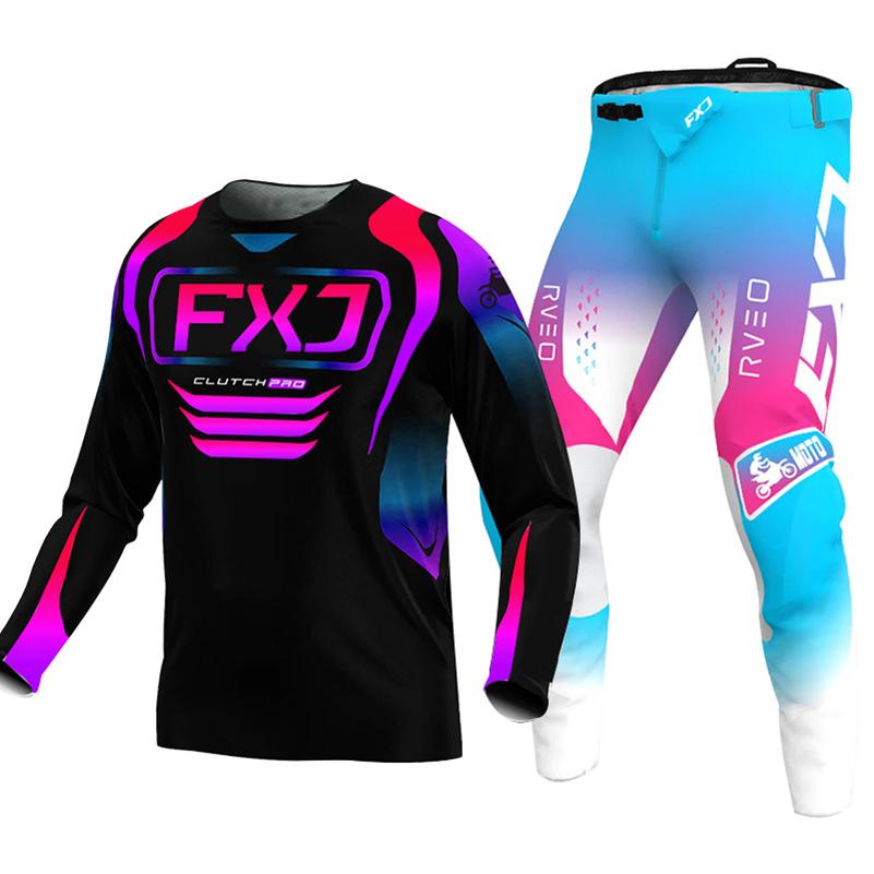 Motokrosová sada pro děti 4 5 6 7 8 9 10 11 12 13 let Mladé dítě Motocykl chlapec dívka Dres Sady kalhot závodní kombinéza Off-road Enduro MX MTB