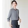 Women's Stand-Collar Long-Sleeve Chic Shirt - Spring & Autumn 2024