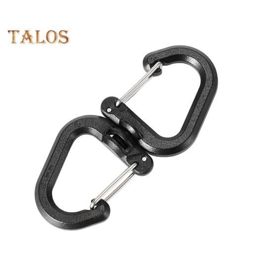 1/5Pcs 360 Degrees Rotating Hook Portable Lightweight Outdoor Camping Hiking S-shaped Swivel Hook Hanger Hanging Buckle Camping Accessories