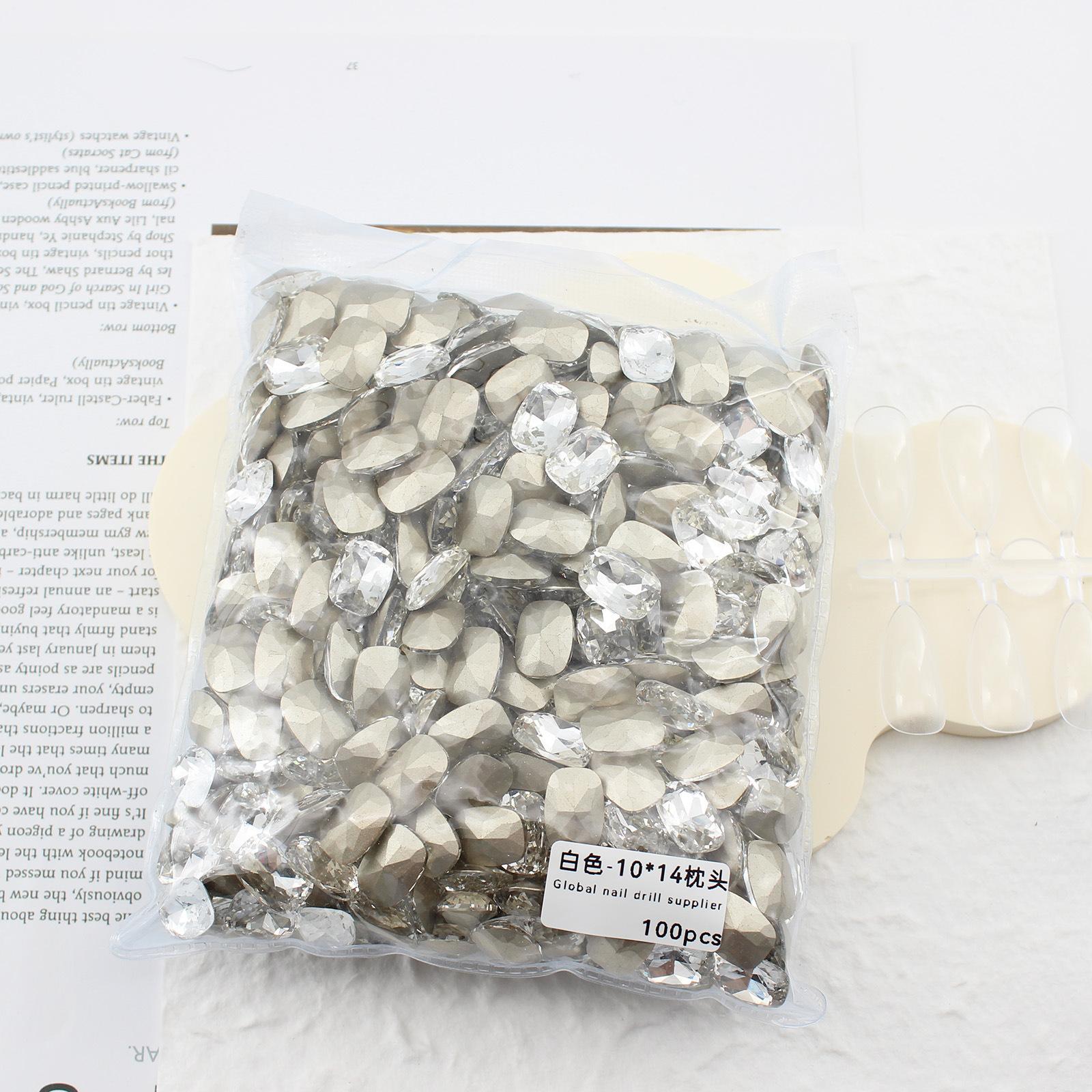 

10 * 14 мм заостренное дно большая подушечка маникюр алмаз стекло закругленный угол ногти аксессуары для маникюра своими руками ювелирные изделия хрустальный маникюр алмаз 1 piece